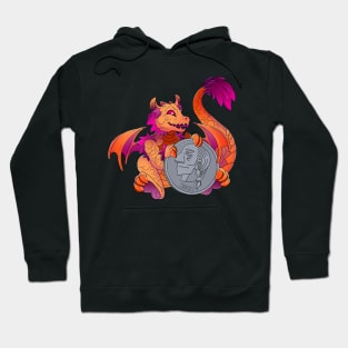 Lesbian Pride Pocket Dragon Hoodie